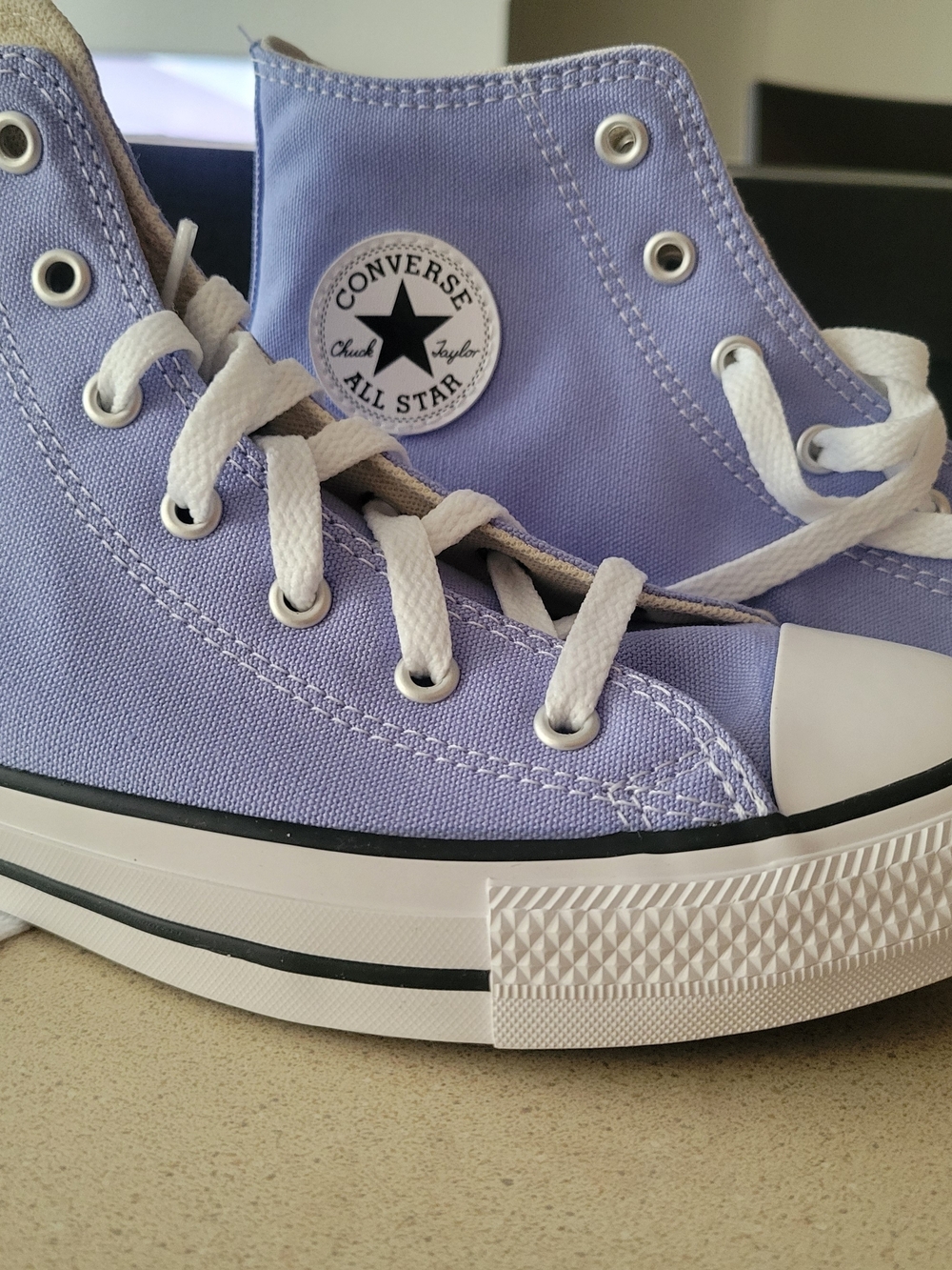 Converse High Top Sneakers in Lavender